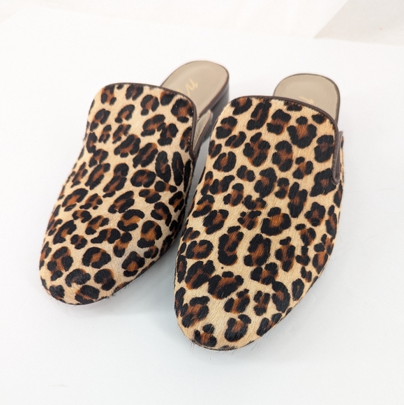 NWOB Matisse Leopard Lacy Mules Leather Size 8 - Picture 6 of 10